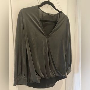 Small Black Banana Republic Wrap Top